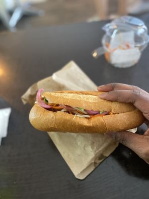 Duck banh mi  at Madam Saigon Baguette in South Yarra