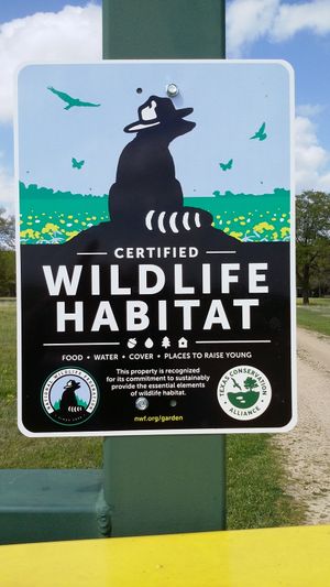Nickeys' Nest is a certified Wildlife Habitat with Texas Conservation Alliance and The National Wildlife Federation. at Nickeys' Nest in Paris