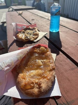 Apple pie vegan beaver tail  at BeaverTails in Niagara Falls
