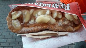 Vegan Apple Pie beaver tail at BeaverTails in Niagara Falls