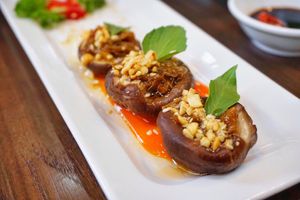 steamed Dong Co Musroom at An Lac Tam 2 in Da Nang