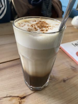 Chai latte with soy milk   at Café Kater in Leipzig