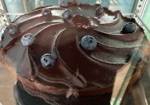Vegan Chocolate cake   at Café Kater in Leipzig