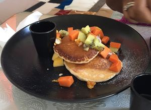Vegan pancakes were delicious! at HOME Kitchen, Bar & Bed in Phuket