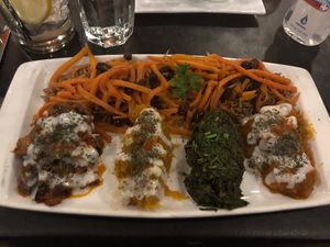 Vegan combo  at Bistro Aracosia in Washington