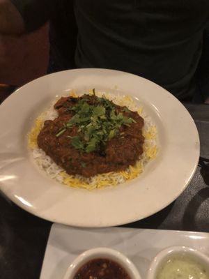 Stewed eggplant  at Bistro Aracosia in Washington