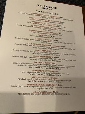 Just the appetizers!   at Bistro Aracosia in Washington