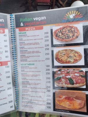 Menu at Mediterraneo Pizza & Pasta in Koh Phangan