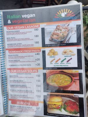 Menum at Mediterraneo Pizza & Pasta in Koh Phangan