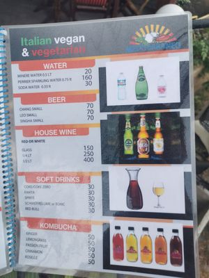 Menu at Mediterraneo Pizza & Pasta in Koh Phangan