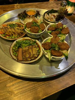 Selection of yummy small dishes at Element Five in Berlin