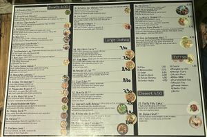 Food Menu   at Element Five in Berlin