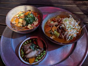 In front: Vegan Dack! at Element Five in Berlin