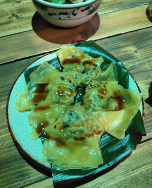 Dumplings. at Element Five in Berlin