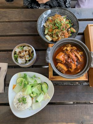 vegan large dishes at Element Five in Berlin