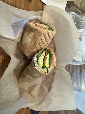 Breakfast wrap  at Sweet Rose in Fall River