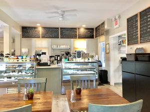 Baked goods are all vegan, right side is all GF at Sweet Rose in Fall River