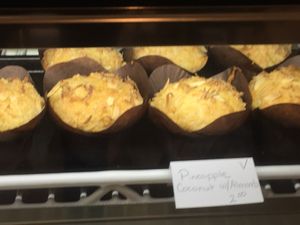 Pineapple coconut muffin  at Sweet Rose in Fall River