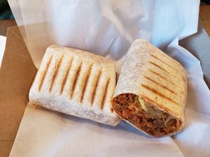 Breakfast wrap at Sweet Rose in Fall River