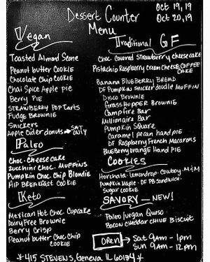 many vegan offerings! at Eye Candy Bake Shop in Geneva