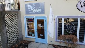 Exterior, March 2020. at Eye Candy Bake Shop in Geneva