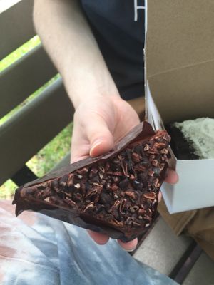 Vegan chocolate cheesecake at Eye Candy Bake Shop in Geneva