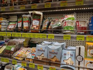 vegan items at Balev Bio Market - Vitosha in Sofia