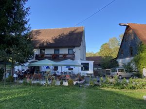 Outside Biergarten  at Gasthof Zur Sägemühle in Hiltpoltstein