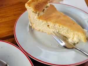 Veganer Käsekuchen at Gasthof Zur Sägemühle in Hiltpoltstein