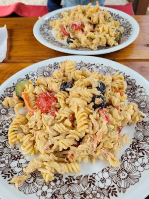 Veganer Nudelsalat at Gasthof Zur Sägemühle in Hiltpoltstein