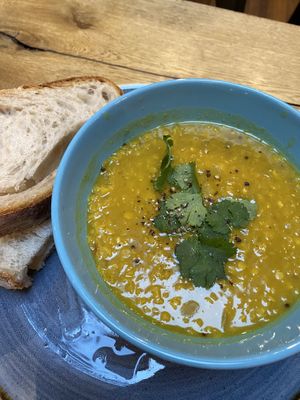 lentil soup  at The Locker in Cambridge