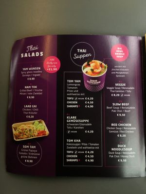 salads and soups at Som Kitchen in Vienna