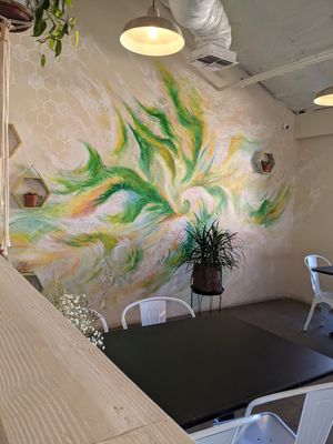 Wall art at Giving Tree Cafe in Phoenix