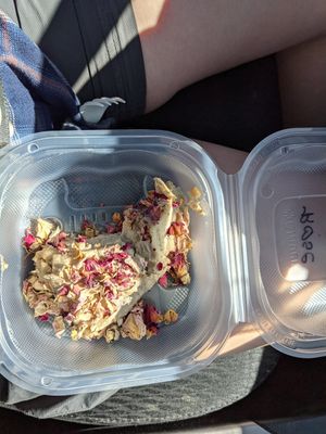 Rose cardamon pie at Giving Tree Cafe in Phoenix