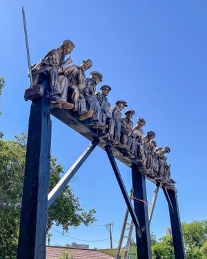 Lunch stop a skyscraper outside the restaurant  at Giving Tree Cafe in Phoenix