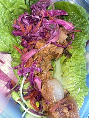 BBQ Jackfruit lettuce wrap   at Giving Tree Cafe in Phoenix