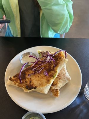 Krunch wrap og  at Giving Tree Cafe in Phoenix