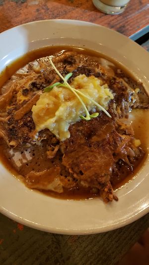 Lentil pancakes at Giving Tree Cafe in Phoenix