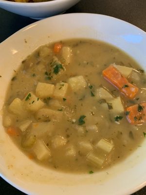 Awesome potato soup  at Giving Tree Cafe in Phoenix