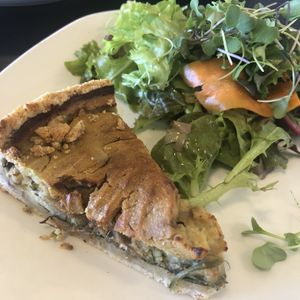 Vegan quiche! So creamy  at Giving Tree Cafe in Phoenix