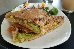 Crunchwrap supreme at Giving Tree Cafe in Phoenix