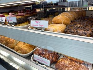 So many good options... at SK Donuts & Croissant in Los Angeles