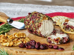 Double-Cream Cranberry Chevre at TreeNut Cheezery in Ubud