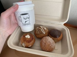 Yum  at Tired Eyes Coffee in San Diego