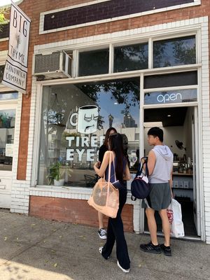 The shop at Tired Eyes Coffee in San Diego
