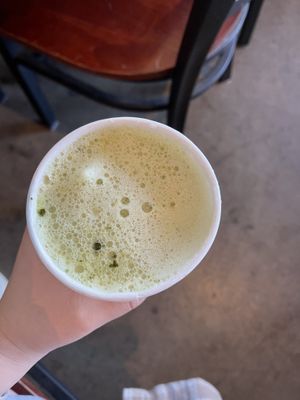 matcha latte   at Ultreya Coffee and Tea in San Diego