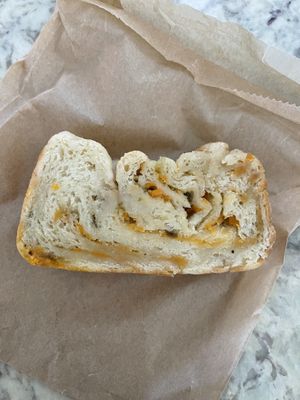 vegan cheese & jalapeño loaf   at Ultreya Coffee and Tea in San Diego