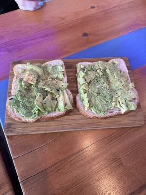 avocado toast   at Ultreya Coffee and Tea in San Diego