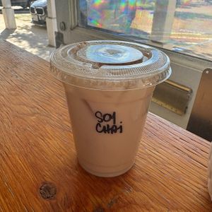 soy chai   at Ultreya Coffee and Tea in San Diego