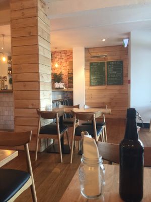 Beautiful, modern design with lots of light-coloured wood. at Mockingbird in Wellington